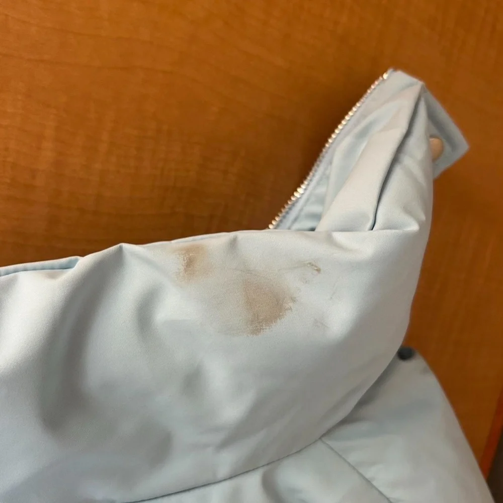 Light Blue Women's Puffer Jacket - Picture 6 of 8